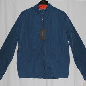 MARC New York men's dark blue water proof jacket breathable golfing rain coat